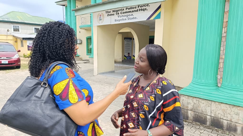A CentreLSD team member conducting a field interview