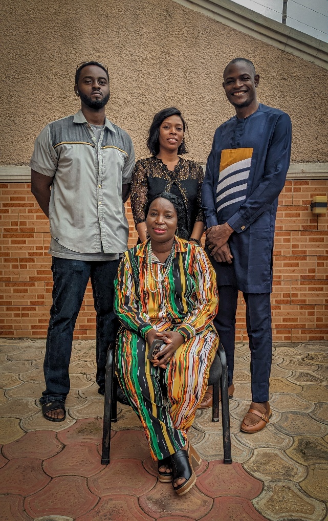 CentreLSD MEL Director Victoria Udoh with members of the MEL team